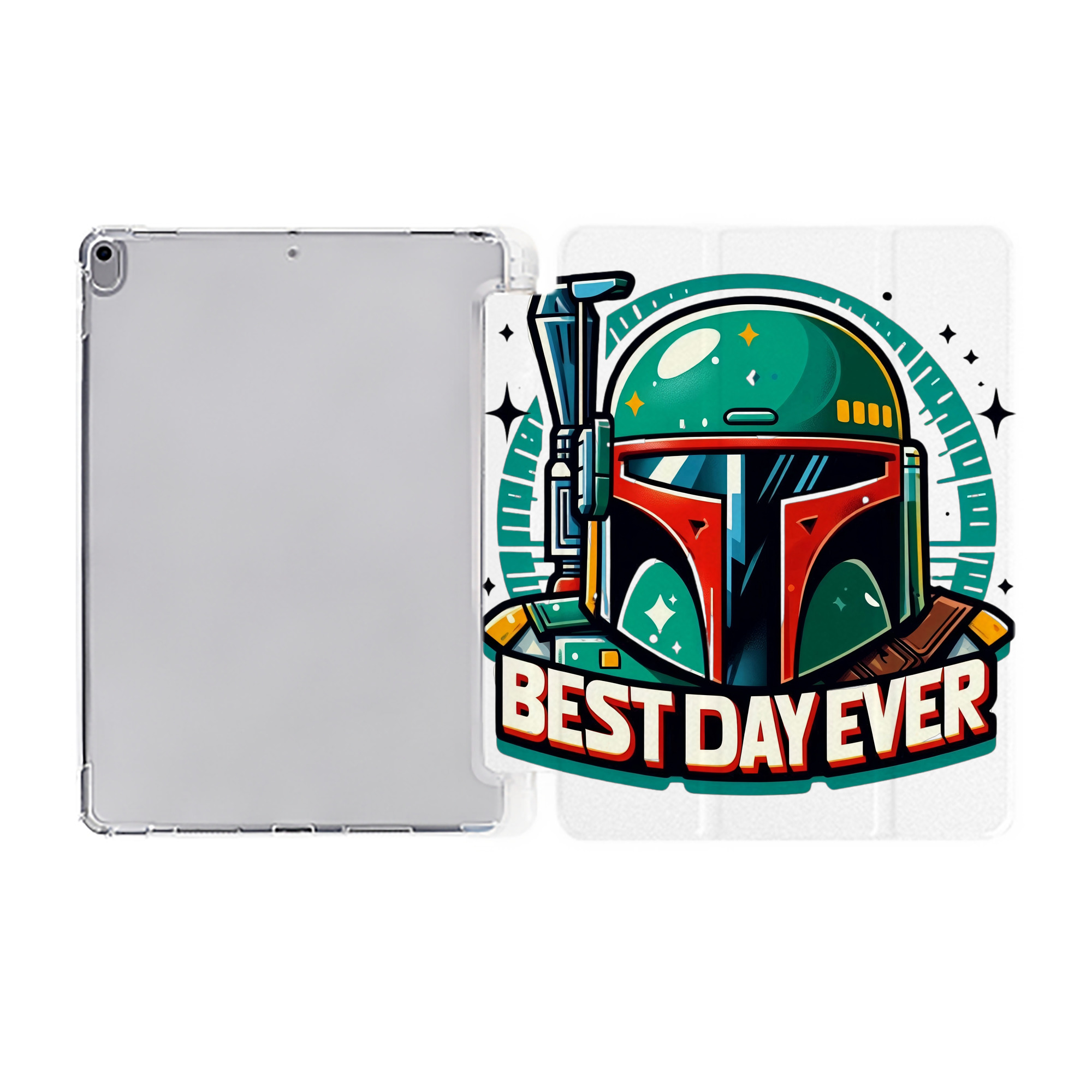 （画像用） スター・ウォーズ Star Wars IPad ケース ペン収納付き 三つ折りスタンド PUレザー×シリコン 対応機種9.5/10.5/10.9インチ